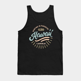 Surfing in paradise T-Shirt Hawaii Aloha Shirt Vintage Tank Top